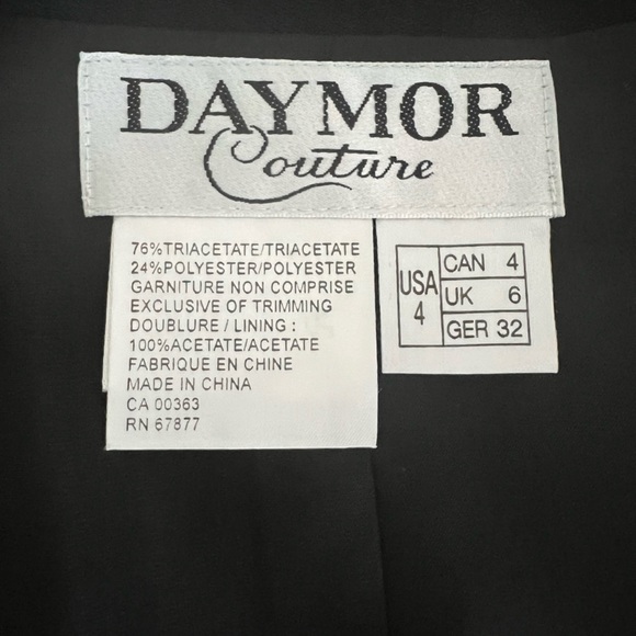 NWOT Daymor Couture beaded dressy jacket New Small shoulder pads. Open style - Picture 5 of 6